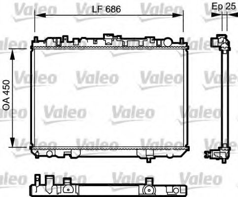 VALEO - 735081 - Радиатор, охлаждение двигателя (Охлаждение)