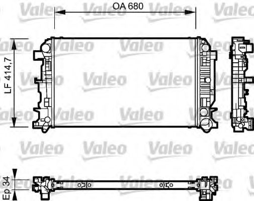 VALEO - 735089 - Радиатор, охлаждение двигателя (Охлаждение)