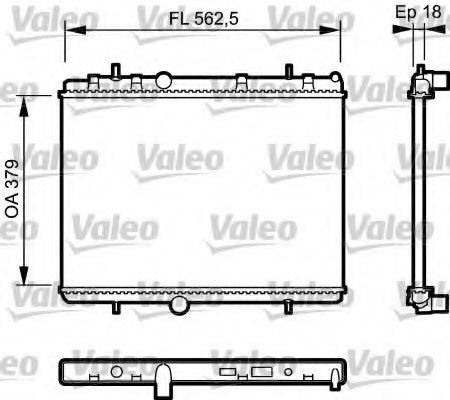 VALEO - 735091 - Радиатор, охлаждение двигателя (Охлаждение)