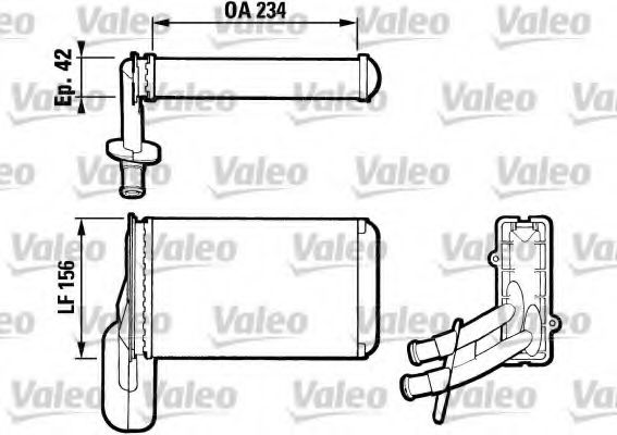 VALEO - 812031 - Теплообменник, отопление салона (Отопление / вентиляция)