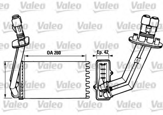 VALEO - 812048 - Теплообменник, отопление салона (Отопление / вентиляция)