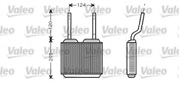 VALEO - 812146 - Теплообменник, отопление салона (Отопление / вентиляция)