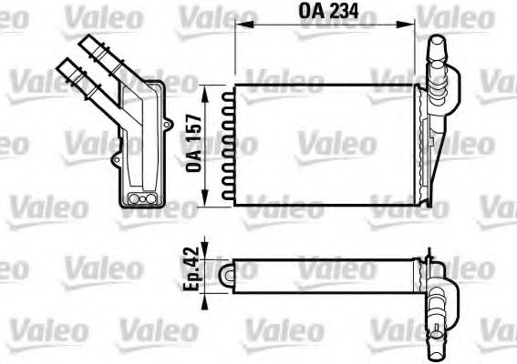 VALEO - 812169 - Теплообменник, отопление салона (Отопление / вентиляция)