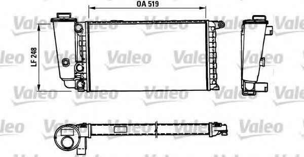 VALEO - 816707 - Радиатор, охлаждение двигателя (Охлаждение)