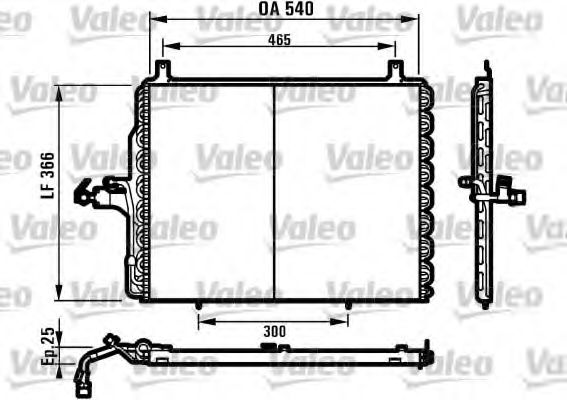 VALEO - 816901 - Конденсатор, кондиционер (Кондиционер)