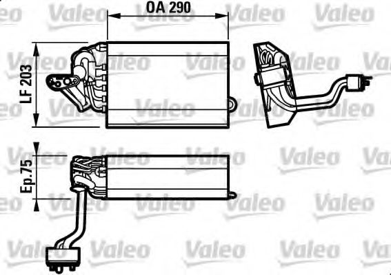 VALEO - 817433 - Испаритель, кондиционер (Кондиционер)