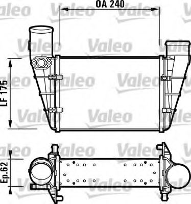 VALEO - 817625 - Интеркулер (Система подачи воздуха)