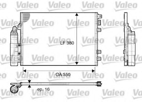 VALEO - 817661 - Конденсатор, кондиционер (Кондиционер)