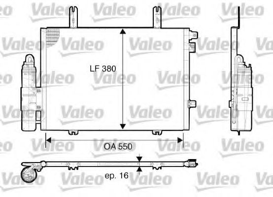 VALEO - 817662 - Конденсатор, кондиционер (Кондиционер)