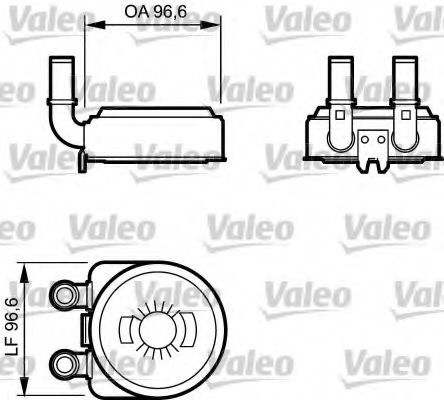 VALEO - 817705 - масляный радиатор, двигательное масло (Смазывание)