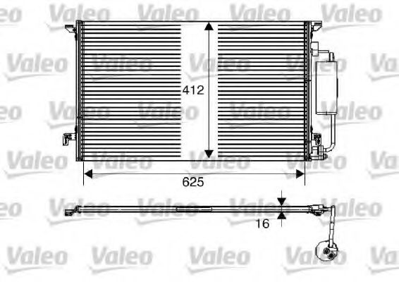 VALEO - 817712 - Конденсатор, кондиционер (Кондиционер)