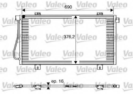 VALEO - 817742 - Конденсатор, кондиционер (Кондиционер)