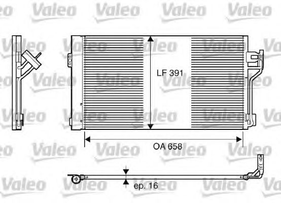 VALEO - 817842 - Конденсатор, кондиционер (Кондиционер)