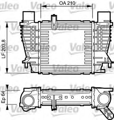 VALEO - 817999 - Интеркулер (Система подачи воздуха)