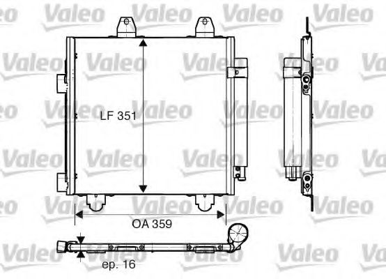 VALEO - 818013 - Конденсатор, кондиционер (Кондиционер)