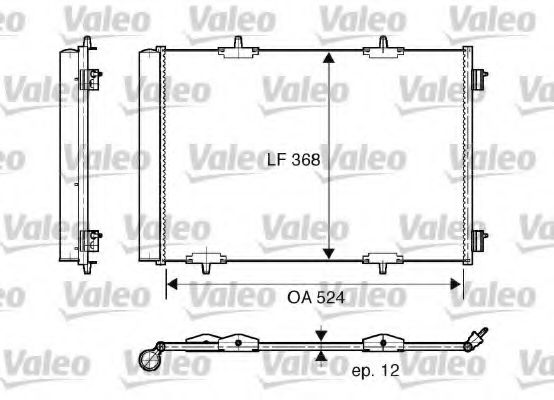 VALEO - 818015 - Конденсатор, кондиционер (Кондиционер)