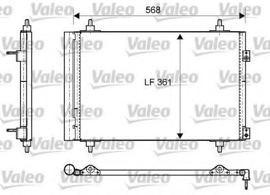 VALEO - 818171 - Конденсатор, кондиционер (Кондиционер)