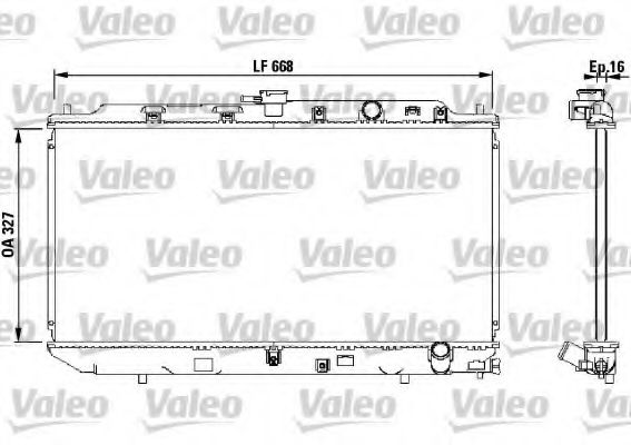 VALEO - 819193 - Радиатор, охлаждение двигателя (Охлаждение)