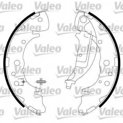 VALEO - 564024 - Комплект тормозных колодок (Тормозная система)