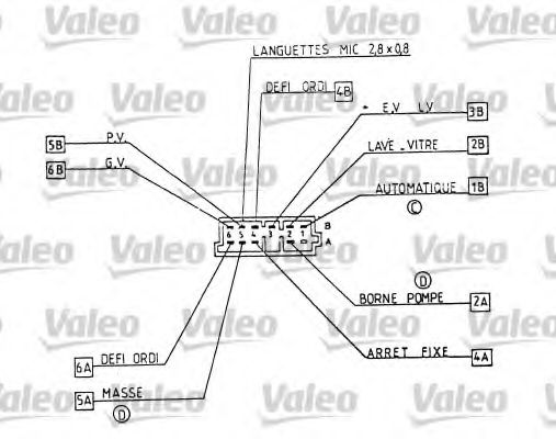 VALEO - 251262 - Выключатель на рулевой колонке (Контрольные приборы)