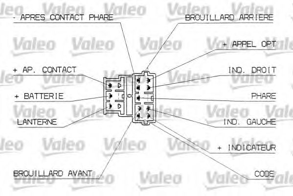 VALEO - 251312 - Выключатель на рулевой колонке (Контрольные приборы)