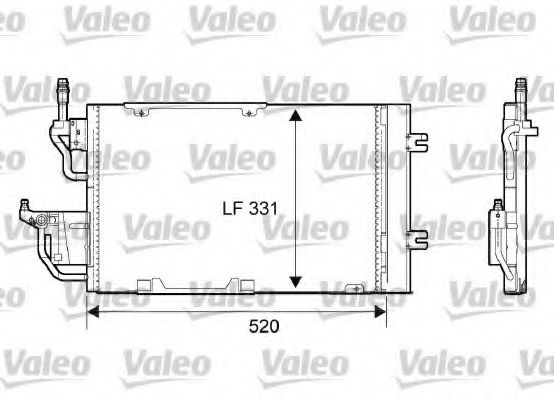 VALEO - 818168 - Конденсатор, кондиционер (Кондиционер)