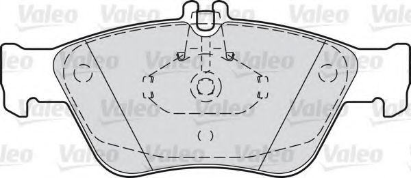 VALEO - 598357 - Комплект тормозных колодок, дисковый тормоз (Тормозная система)