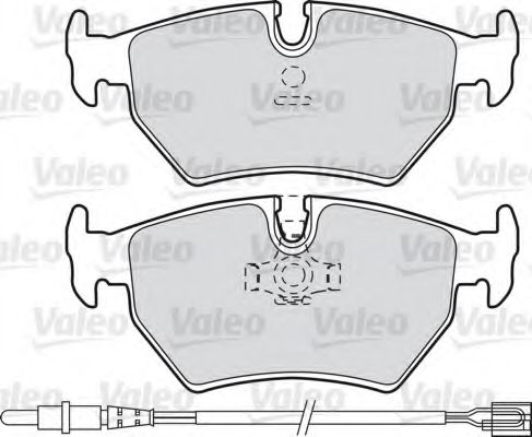 VALEO - 598502 - Комплект тормозных колодок, дисковый тормоз (Тормозная система)