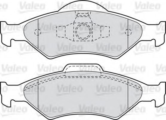 VALEO - 598563 - Комплект тормозных колодок, дисковый тормоз (Тормозная система)