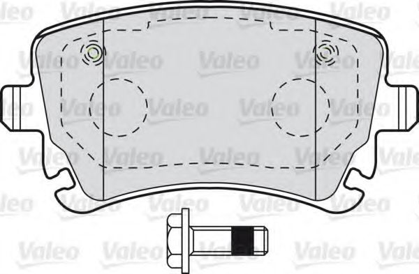 VALEO - 601004 - Комплект тормозных колодок, дисковый тормоз (Тормозная система)