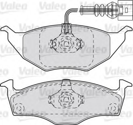 VALEO - 598735 - Комплект тормозных колодок, дисковый тормоз (Тормозная система)