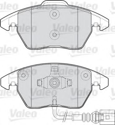 VALEO - 598729 - Комплект тормозных колодок, дисковый тормоз (Тормозная система)