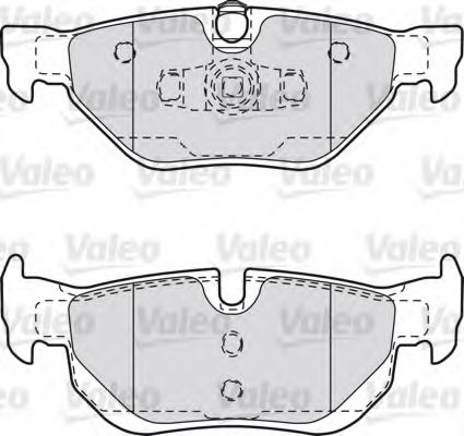 VALEO - 598703 - Комплект тормозных колодок, дисковый тормоз (Тормозная система)