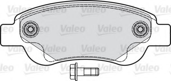 VALEO - 598718 - Комплект тормозных колодок, дисковый тормоз (Тормозная система)