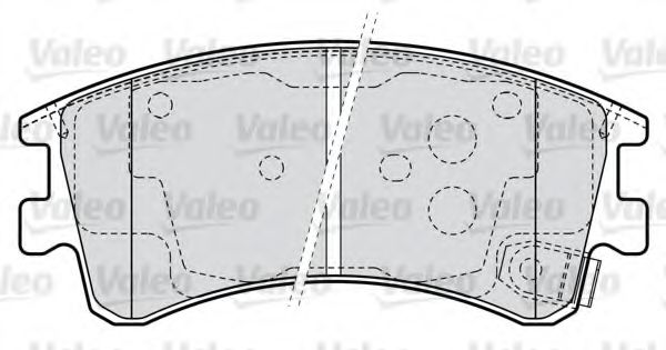 VALEO - 598648 - Комплект тормозных колодок, дисковый тормоз (Тормозная система)