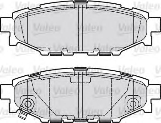 VALEO - 598929 - Комплект тормозных колодок, дисковый тормоз (Тормозная система)