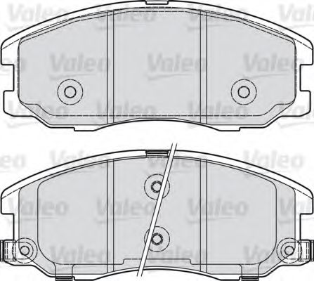 VALEO - 598942 - Комплект тормозных колодок, дисковый тормоз (Тормозная система)