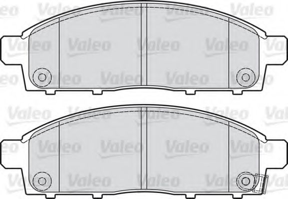 VALEO - 598893 - Комплект тормозных колодок, дисковый тормоз (Тормозная система)