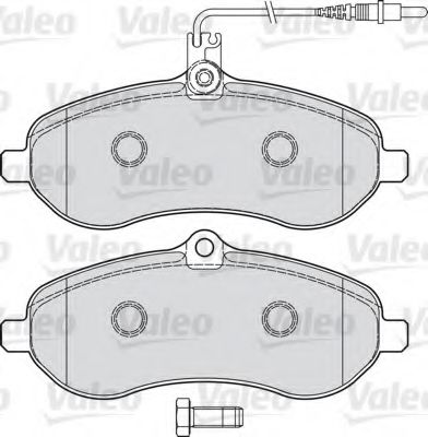 VALEO - 598899 - Комплект тормозных колодок, дисковый тормоз (Тормозная система)