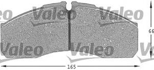 VALEO - 541663 - Комплект тормозных колодок, дисковый тормоз (Тормозная система)