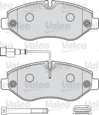 VALEO - 541737 - Комплект тормозных колодок, дисковый тормоз (Тормозная система)