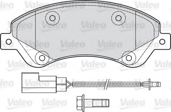 VALEO - 598818 - Комплект тормозных колодок, дисковый тормоз (Тормозная система)