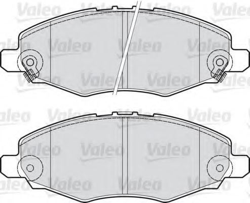 VALEO - 598894 - Комплект тормозных колодок, дисковый тормоз (Тормозная система)