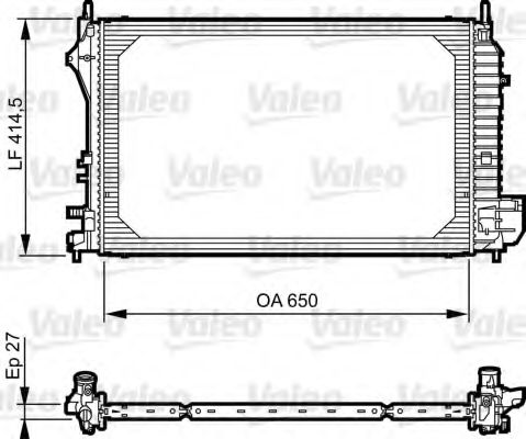 VALEO - 735083 - Радиатор, охлаждение двигателя (Охлаждение)