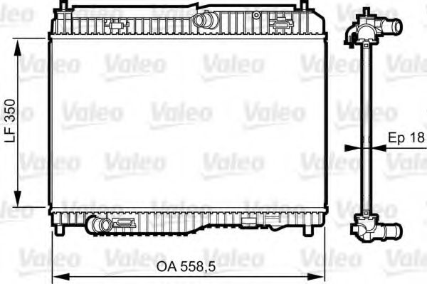 VALEO - 735378 - Радиатор, охлаждение двигателя (Охлаждение)