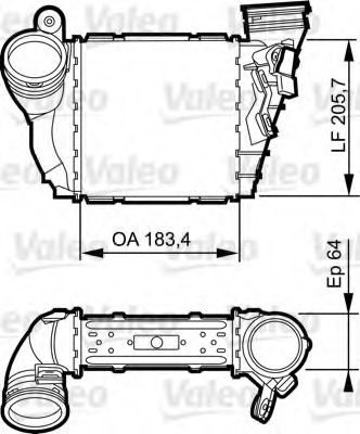 VALEO - 817557 - Интеркулер (Система подачи воздуха)