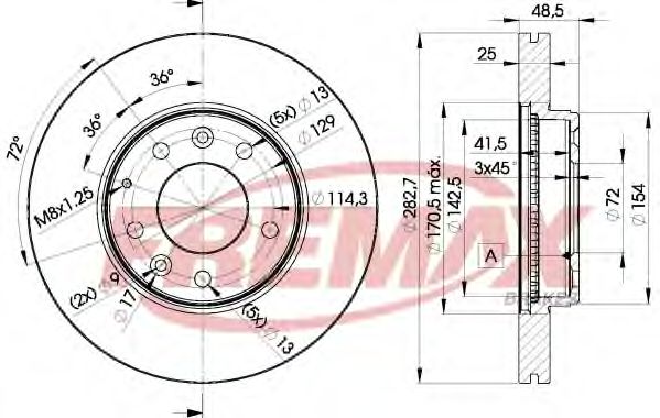 FREMAX - BD-3269 - Тормозной диск (Тормозная система)