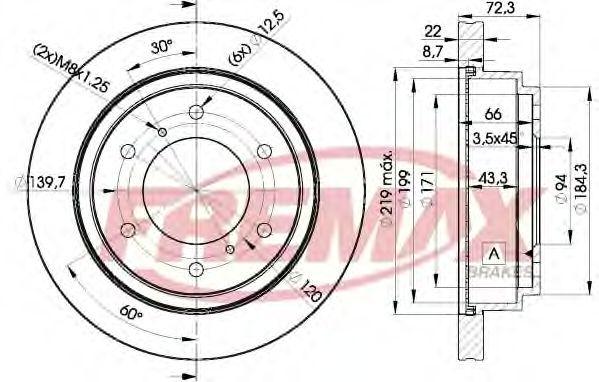 FREMAX - BD-8067 - Тормозной диск (Тормозная система)