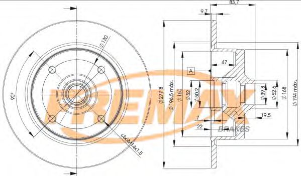 FREMAX - BD-3170 - Тормозной диск (Тормозная система)