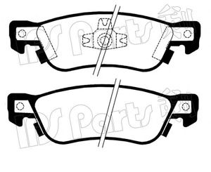 IPS PARTS - IBR-1900 - Комплект тормозных колодок, дисковый тормоз (Тормозная система)